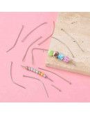 Pin con cabeza. Aleación de cobre. Color plateado. 5 centímetros largo. 0,7 mm grosor. 50 uds aprox. Pin con cabeza. Aleación de cobre. Color plateado. 5 centímetros largo. 0,7 mm grosor. 50 uds aprox.