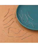 Pin con cabeza. Aleación de cobre. Color plateado. 5 centímetros largo. 0,7 mm grosor. 50 uds aprox. Pin con cabeza. Aleación de cobre. Color plateado. 5 centímetros largo. 0,7 mm grosor. 50 uds aprox.