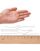 Pin con cabeza. Aleación de cobre. Color plateado. 5 centímetros largo. 0,7 mm grosor. 50 uds aprox. Pin con cabeza. Aleación de cobre. Color plateado. 5 centímetros largo. 0,7 mm grosor. 50 uds aprox.