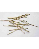 Pin con cabeza Color bronce antiguo 5 centímetros largo 0,7 mm grosor 50 unidades aprox. 12 gramos Pin con cabeza Color bronce antiguo 5 centímetros largo 0,7 mm grosor 50 unidades aprox. 12 gramos