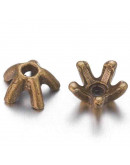 Caps Color bronce antiguo 7 mm diámetro Para esfera de 8 mm 20 unidades Caps Color bronce antiguo 7 mm diámetro Para esfera de 8 mm 20 unidades