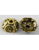 Caps Color oro antiguo 9 mm diámetro Para esfera 10 mm 20 unidades Caps Color oro antiguo 9 mm diámetro Para esfera 10 mm 20 unidades