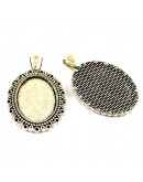 Base Aleación. 43x27x7 milímetros. Agujero 6 mm Para trabajos de 25x18 mm. 2 unidades Base Aleación. 43x27x7 milímetros. Agujero 6 mm Para trabajos de 25x18 mm. 2 unidades