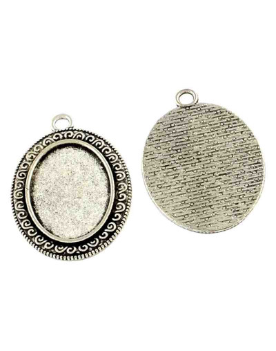 Base Aleación. 38x25x2 milímetros. 3 mm perforación. Para trabajos de 18x25 mm. 2 unidades.