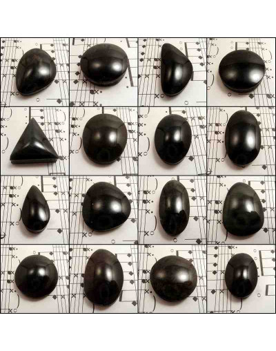 Obsidiana México. Piedra Ranurada. Dije pequeño.