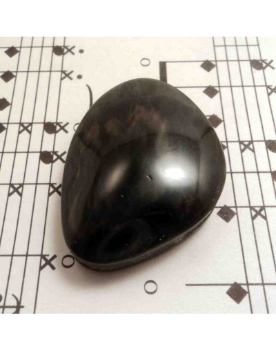 Obsidiana México. Piedra Ranurada. Dije pequeño.