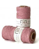 Hilo de hemp 1 mm grosor Rosa Pulido y calibrado Cono de 62 metros 1 cono