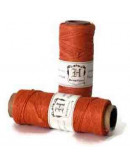 Hilo de hemp 0.5 mm grosor Naranja Pulido y calibrado Cono de 62 metros 1 cono