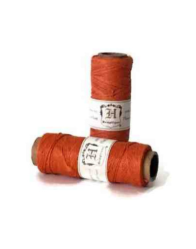 Hilo de hemp 0.5 mm grosor Naranja Pulido y calibrado Cono de 62 metros 1 cono