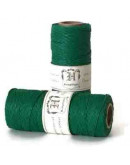Hilo de hemp 0.5 mm grosor Verde Pulido y calibrado Cono de 62 metros 1 cono