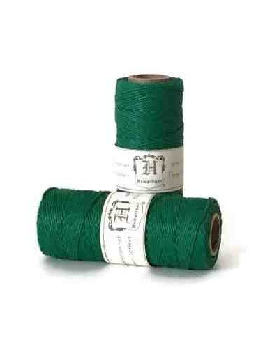Hilo de hemp 0.5 mm grosor Verde Pulido y calibrado Cono de 62 metros 1 cono