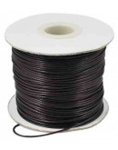 Cordón de poliester encerado. Piel de Serpiente. Color COCONUT BROWN. 1 mm grosor. 80 metros cono.