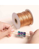 Cordón de poliester encerado. Piel de Serpiente. Color GOLD. 1 mm grosor. 80 metros cono.