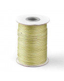 Cordón de poliester encerado. Piel de Serpiente. Color DARK KHAKI. 1 mm grosor. 80 metros cono.