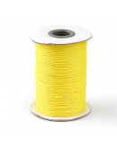 Cordón de poliester encerado. Piel de Serpiente. Color YELLOW. 1 mm grosor. 80 metros cono.