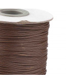 Cordón de poliester encerado. Piel de Serpiente. Color SIENNA. 1 mm grosor. 80 metros cono.