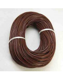 Cuero natural. Color Café. 2 milímetros de grosor. 2 metros.