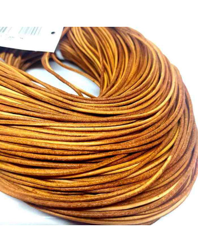 Cuero natural. Color Perú. 2 milímetros grosor 2 metros