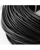 Cuero natural Negro 3 milímetros grosor 2 metros