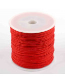 Cordón de nylon. 1 milímetro grosor. Color RED. 80 metros. 1 cono. Cordón de nylon. 1 milímetro grosor. Color RED. 80 metros. 1 cono.