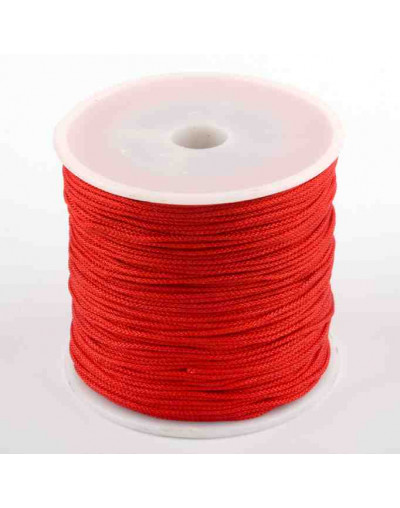 Cordón de nylon. 1 milímetro grosor. Color RED. 80 metros. 1 cono. Cordón de nylon. 1 milímetro grosor. Color RED. 80 metros. 1 cono.