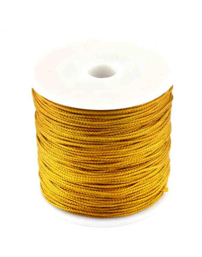Cordón de nylon. 1 milímetro grosor. Color GOLD. 80 metros. 1 cono. Cordón de nylon. 1 milímetro grosor. Color GOLD. 80 metros. 1 cono.