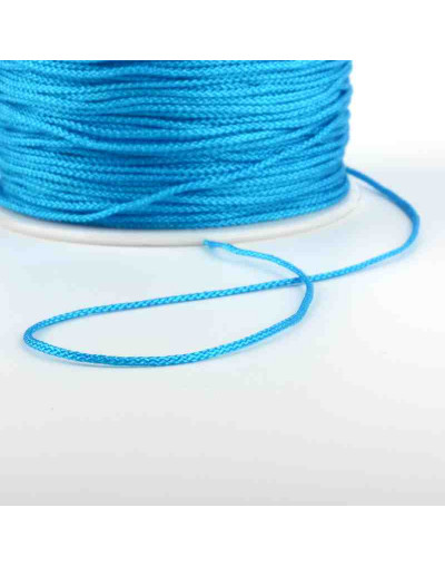 Cordón de nylon. 1 milímetro grosor. Color DEEP SKY BLUE. 80 metros. 1 cono. Cordón de nylon. 1 milímetro grosor. Color DEEP SKY BLUE. 80 metros. 1 cono.