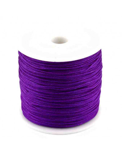 Cordón de nylon. 1 milímetro grosor. Color PURPLE. 80 metros. 1 cono. Cordón de nylon. 1 milímetro grosor. Color PURPLE. 80 metros. 1 cono.