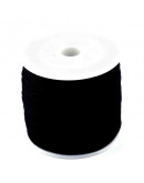 Cordón de nylon. 1 milímetro grosor. Color BLACK. 80 metros. 1 cono. Cordón de nylon. 1 milímetro grosor. Color BLACK. 80 metros. 1 cono.