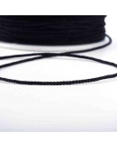 Cordón de nylon. 1 milímetro grosor. Color BLACK. 80 metros. 1 cono. Cordón de nylon. 1 milímetro grosor. Color BLACK. 80 metros. 1 cono.