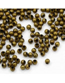 Separadores esfera Bronce Color bronce antiguo 3 mm diámetro 1.2 mm perforación 100 uds aproximado