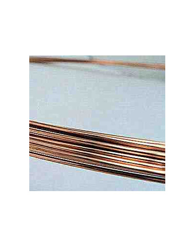 Cobre. Corte redondo. Calibre 20 (0.90 mm). Temple 1/4 dureza.