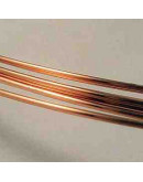 Cobre. Corte media caña. Calibre 2x1 mm. Temple Suave.