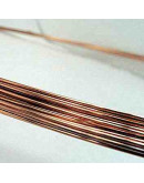 Cobre. Lámina o fleje. Calibre 18 (1,20 mm). 6x2" pulgadas. Temple 1/4 dureza.