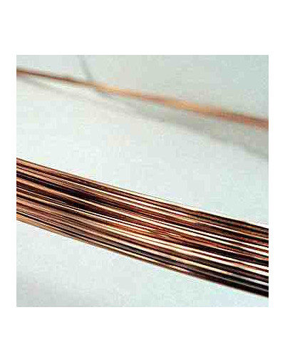 Cobre. Lámina o fleje. Calibre 18 (1,20 mm). 6x2" pulgadas. Temple 1/4 dureza.