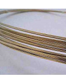 Latón. Corte redondo. Calibre 22 (0,70 mm). Temple 1/4 dureza.