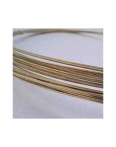 Latón. Corte redondo. Calibre 22 (0,70 mm). Temple 1/4 dureza.