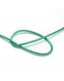 Aluminio. Alambre redondo. Calibre 20 (0,80 milímetros diámetro). Color verde. 5 metros.