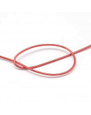 Aluminio. Alambre redondo. Calibre 20 (0,80 milímetros diámetro). Color rojo. 5 metros.