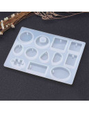 Moldes de silicona. Para resina. 12 formas diferentes. 153x114x8.5 millímetros. 1 unidad. Moldes de silicona. Para resina. 12 formas diferentes. 153x114x8.5 millímetros. 1 unidad.