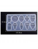 Moldes de silicona. Para resina. 10 formas diferentes. 169x93 mm. Figuras de 37 mm. 1 unidad. Moldes de silicona. Para resina. 10 formas diferentes. 169x93 mm. Figuras de 37 mm. 1 unidad.