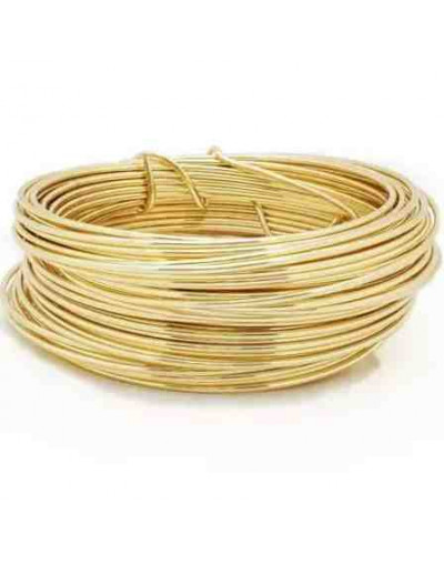 Designs Wire. Dorado 18k.Tipo Redondo. Calibre 16 (1,30 mm). Temple suave. 5 yardas.