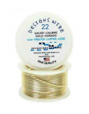 Designs Wire. Dorado 18k.Tipo Redondo. Calibre 22 (0,64 mm).Temple suave. 15 yardas.