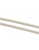 Acero inoxidable. Color plateado. 1,8x1,2x0,4 milímetros. 1 metro.