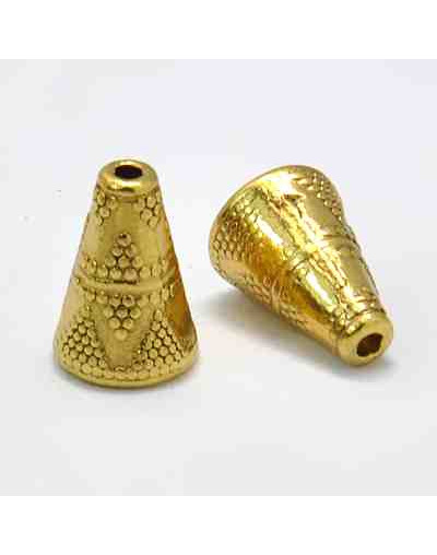 Caps Color oro antiguo 9mm diàmetro Para esferas 10mm 10 unidades 