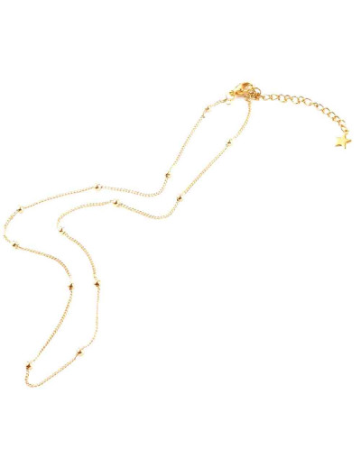 Aleación de cobre+Acero. Color dorado. 45 centímetros largo. 6 cm extensión. 2 mm grosor. 1 unidad.