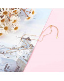 Aleación de cobre+Acero. Color dorado. 45 centímetros largo. 6 cm extensión. 2 mm grosor. 1 unidad.