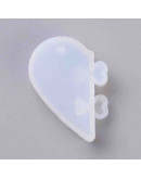 Moldes de silicona. Para resina. Corazón. 46x34x5,5 milímetros. 1 set. Moldes de silicona. Para resina. Corazón. 46x34x5,5 milímetros. 1 set.