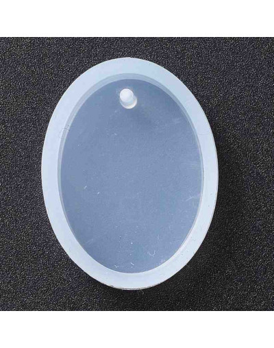 Moldes de silicona. Para resina. Ovalado. 28x21x7,5 milímetros. 1 unidad.