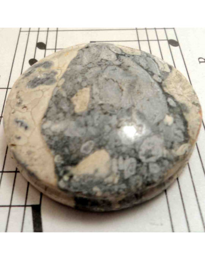 Calcedonia México. Piedra Ranurada. Dije grande.